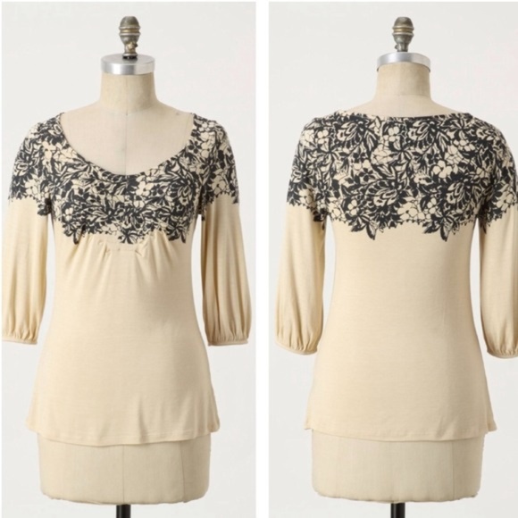 Anthropologie Tops - {anthropologie} "Ascending Roses Top" by Deletta